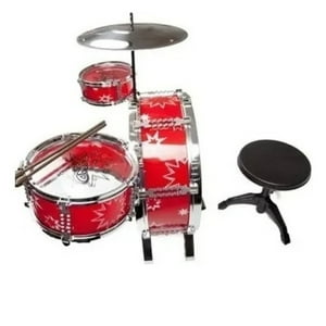 Genérico - Pack X 3 Bateria De Juguete Para Niños Big Band Rojo