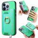 thumbnail image 1 of Funda Magnética para iPhone 16 Pro con Billetera y Anillo, Protector Resistente Verde, 1 of 6