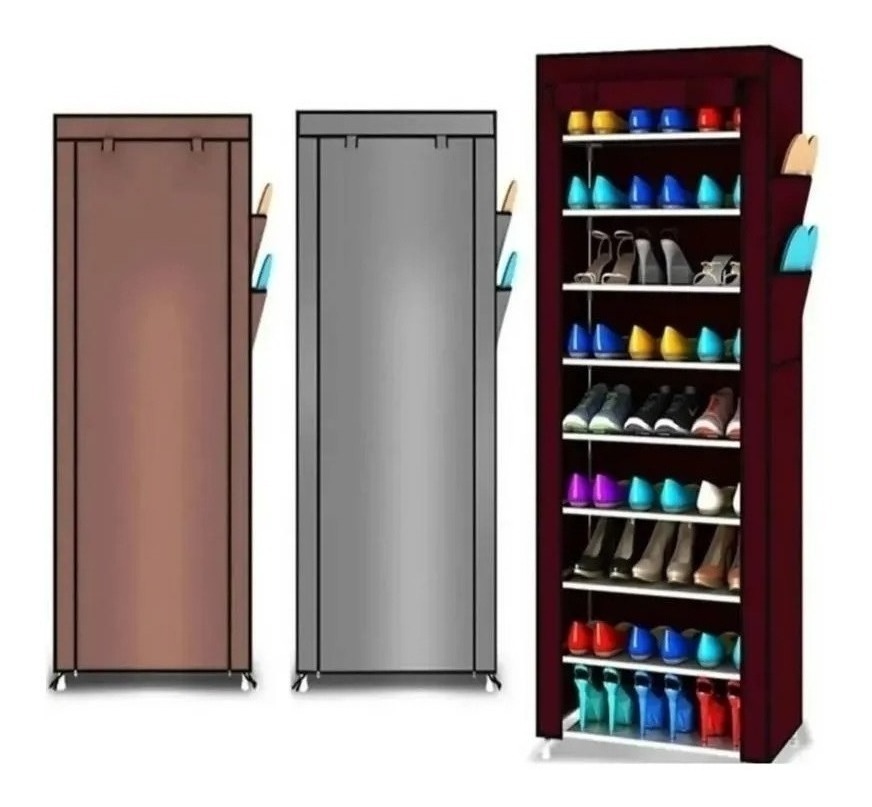 Genérico - Zapatero Organizador De Zapatos 9 Pisos 30 Pares Con Funda