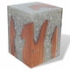 thumbnail image 5 of Taburete vidaXL de Madera Maciza de Teca y Resina 30x30x40 cm, 5 of 9