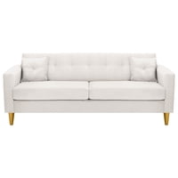 Bodevir - Sofa New Retro 3Cg Felpa 01 Crudo
