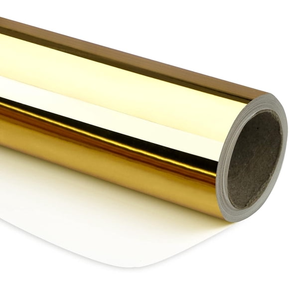 Papel para Envolver RUSPEPA Metalizado 44 cm x 10 m Oro