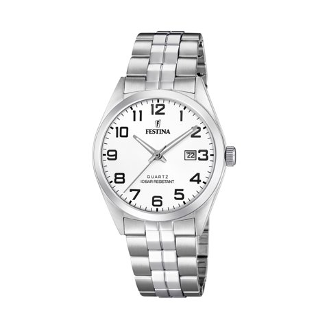 Reloj F20437/1 Festina Blanco Hombre Acero Clasico