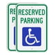 thumbnail image 1 of Letrero De Estacionamiento Reserved Handicap 45 X 30 Cm Aluminio (paquete De 2), 1 of 7
