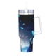 thumbnail image 2 of Hollow Knight Vaso aislado de acero inoxidable con asa, diseño temático, regalo para familia, amigos y fans; incluye pajita y encaja en el portavasos estándar, 40 oz, 2 of 6