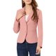 thumbnail image 5 of INSPIRE CHIC Blazer de Trabajo para Mujer con Cuello con Solapa, Chaqueta de Manga Larga, Traje Blazer Rosa Oscuro M, 5 of 7