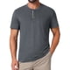 thumbnail image 1 of INSPIRE CHIC Camisetas Henley para Hombre Verano Casual de Manga Corta con Botones Básico 2XL Gris Oscuro, 1 of 6