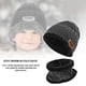 thumbnail image 5 of Gorro de invierno unisex elástico suave con protección para las orejas, gorro de punto, gorro de calavera, bufanda cálida, gorro con máscara y forro polar., 5 of 6