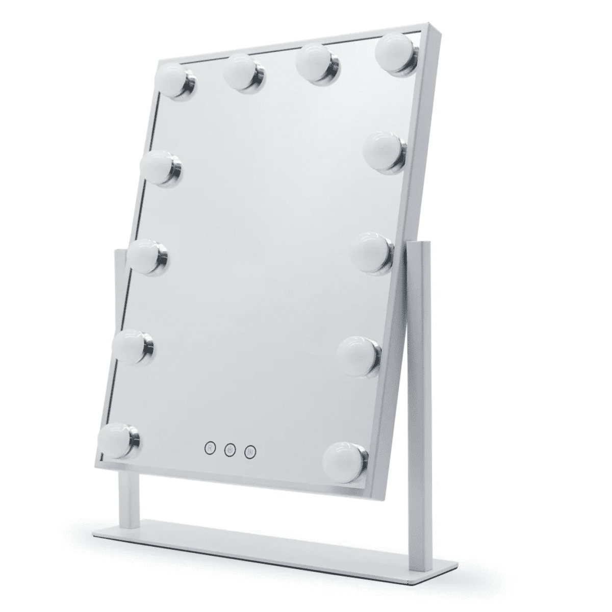 Genérica - Espejo Maquillaje De Mesa 12 Focos Led Touch Rotación 360