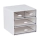 thumbnail image 3 of Organizador De Escritorio Con Cajones Caja De Almacenamiento De Cajones Transparente Para Bolígrafos De Manualidades De Oficina 4 Cajones, 3 of 5