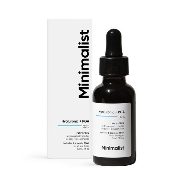 Sérum Minimalist 2% de ácido hialurónico y PGA 30 ml para hidratación