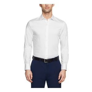 Camisa De Vestir Tommy Hilfiger, Corte Ajustado, Sarga Elástica, Blanca