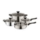 thumbnail image 1 of Batería De Cocina De Acero Inoxidable 7 Piezas Corazza, 1 of 5