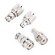 thumbnail image 3 of Adaptador de conector de cobre niquelado UHF a BNC de 4 piezas, 50 ohmios, para antena, radio, WiFi, LAN inalámbrica, 3 of 8