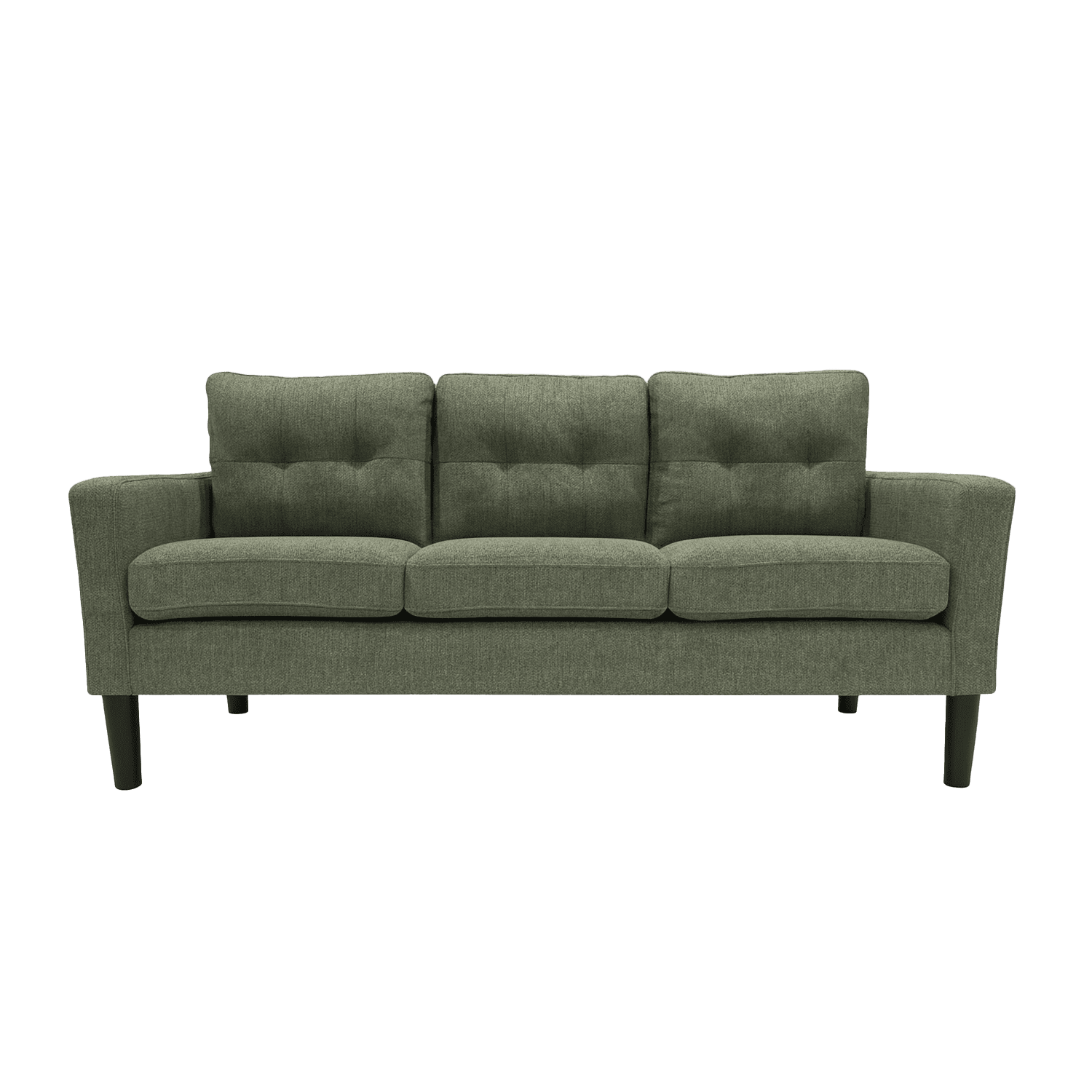 Sofá 3 Cuerpos Relan Sutri Sillon Capitoné Verde