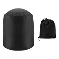 Magideal - Cubierta Para Parrilla Redonda Impermeable Resistente Al Clima Funda Protectora Plegable Accesorios Contra Viento Adecuada Para Camping Picnic Patio Interior Exterior Pequeña