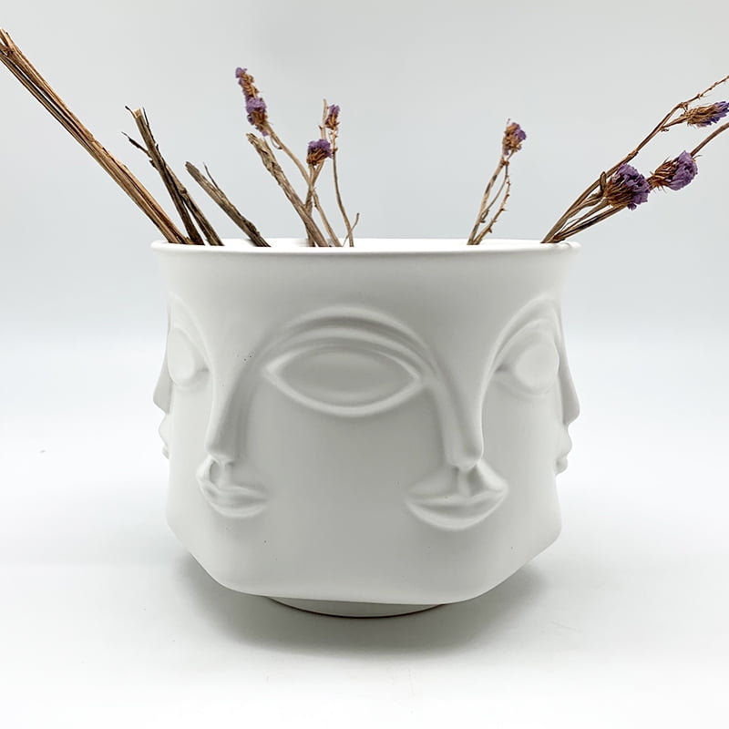 Colateral - Florero Caras Bajo Ancho