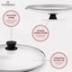 thumbnail image 3 of Tapa de cristal Cuisinel, 30 cm, templada, apta para horno, universal, 3 of 7