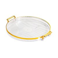 Magideal - Bandeja De Frutas Con Asas Organizador De Cocina Organización En Rack Bandeja De Maquillaje Bandeja De Almacenamiento De Baratijas Organizador Para El 1 Nivel