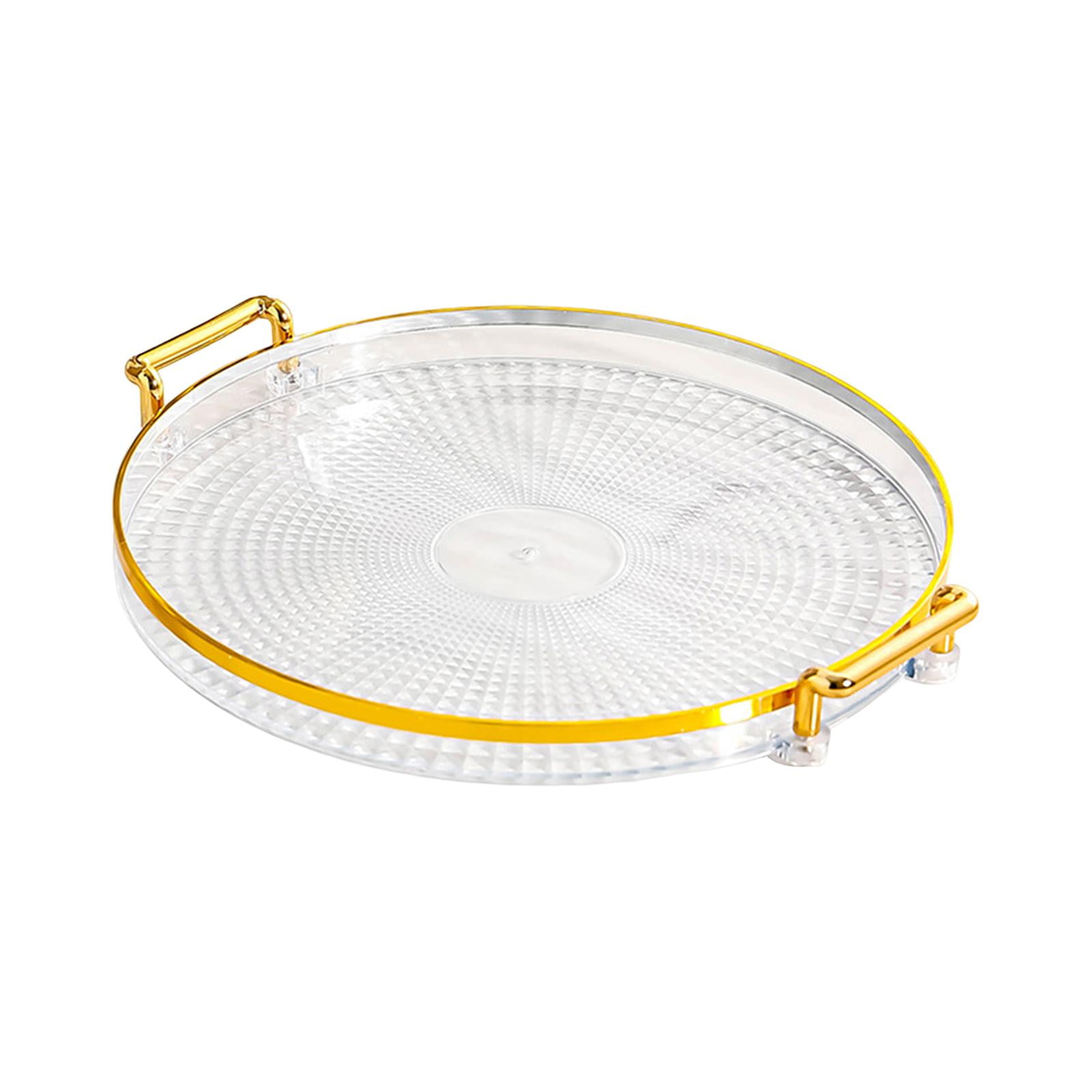 Magideal - Bandeja De Frutas Con Asas Organizador De Cocina Organización En Rack Bandeja De Maquillaje Bandeja De Almacenamiento De Baratijas Organizador Para El 1 Nivel