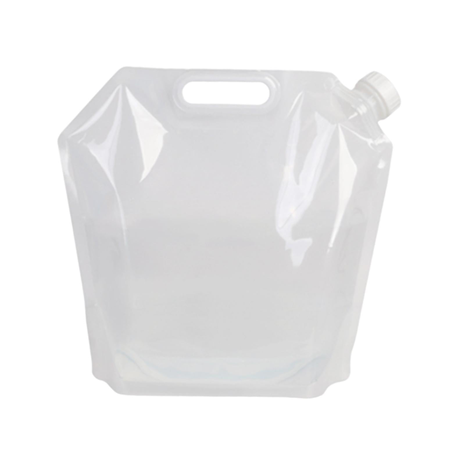 Magideal - Bolsa De Almacenamiento De Agua Plegable Contenedor 5l Jarra De Agua De Emergencia Reutilizable Herramienta Para Beber Al Aire Libre Ligero Para Mochi Claro