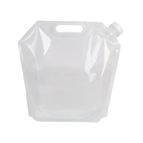 Magideal - Bolsa De Almacenamiento De Agua Plegable Contenedor 5L Jarra De Agua De Emergencia Reutilizable Herramienta Para Beber Al Aire Libre Ligero Para Mochi Claro