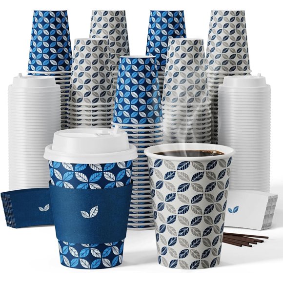 Vasos de café de papel JOLLY CHEF, 100 unidades