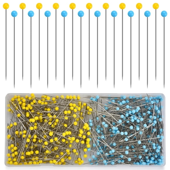Alfileres de costura GXLWJXWLV 4,4 cm 500 piezas con cabeza de vidrio
