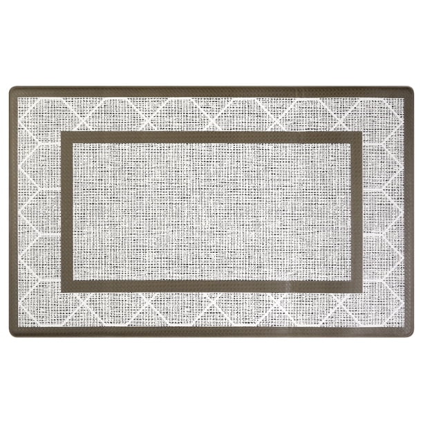 REGALWOVEN Alfombra de Cocina Lavable a Máquina Juego de 1, Alfombras de Cocina Antideslizantes Marrón 18" x 48"
