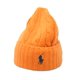 thumbnail image 1 of Gorro Polo Ralph Lauren Naranja con Puño de Cable, 1 of 1