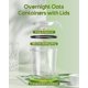 thumbnail image 2 of Envases de avena Overnight Oats Canfanni, 13 oz (paquete de 4), sin BPA, 2 of 7