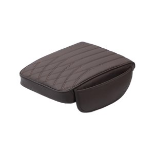 Magideal - Cojín Para Reposabrazos De Coche, Funda Para Reposabrazos De Coche, De Piel Sintética, Universal, Protector De Consola Central Para Camión, Automóvil, Café