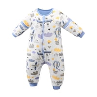 Kivara - Saquito De Dormir Bebe Con Pie Y Brazos Pijama Tog 2.5 Celeste M