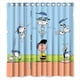 thumbnail image 1 of Cortina de ducha con diseño de perro Snoopy, divertida y linda caricatura, con ganchos, tamaño 66 x 72 pulgadas, 1 of 3