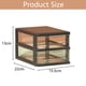 thumbnail image 3 of Torre de almacenamiento de plástico con 3 cajones y 2 cajones, multifuncional, con cajones transparentes, organizador para manualidades y papelería., 3 of 5