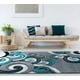 thumbnail image 2 of Alfombra decorativa United Weavers Bristol Rhiannon, 55 x 85 cm, color turquesa, 2 of 5