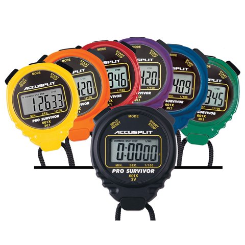 Cronómetros Accusplit A601X Pro Survivor Rainbow, Paquete De 6