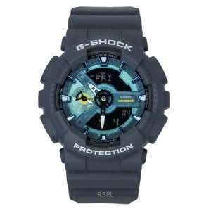 Casio - Reloj Análogo Digital Para Hombre G-Shock Correa De Resina Biobasada Dial Azul Quartz Ga-110As-2A 200M