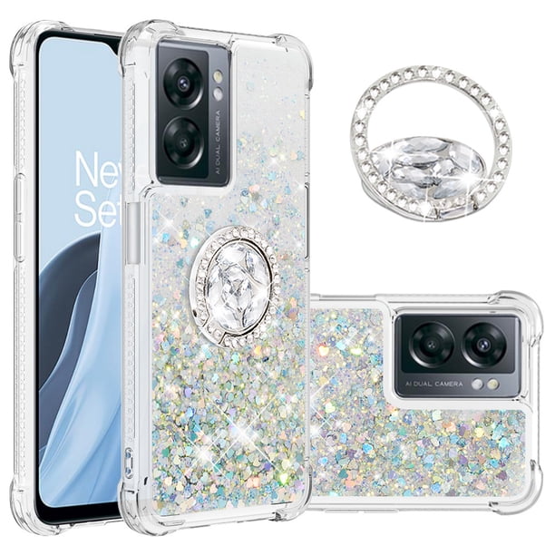 Funda Para Oneplus Nord N300 Con Brillo Líquido, Protección Completa Y Soporte De Anillo Giratorio