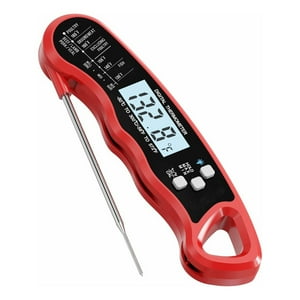 Genérico - Termómetro Digital Plegable Cocina Carnes Líquidos Rojo