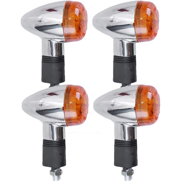 Intermitentes para moto Saihisday 12 V LED de 10 mm, 4 unidades