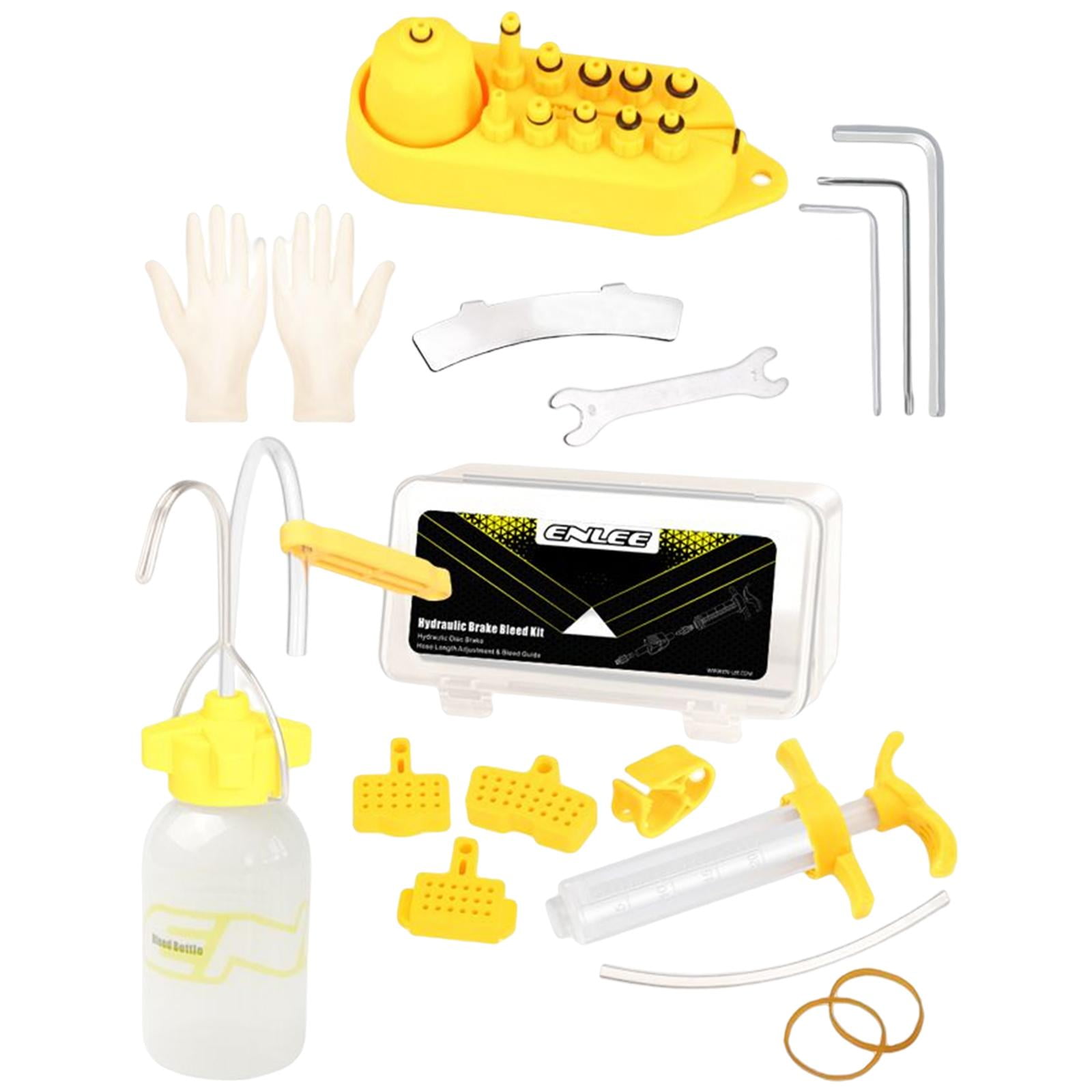 Ioensy - Kits De Purga De Aceite De Freno Hidráulico Jeringa De Sangrado De Bicicletas Botellas Cabeza De Nailon