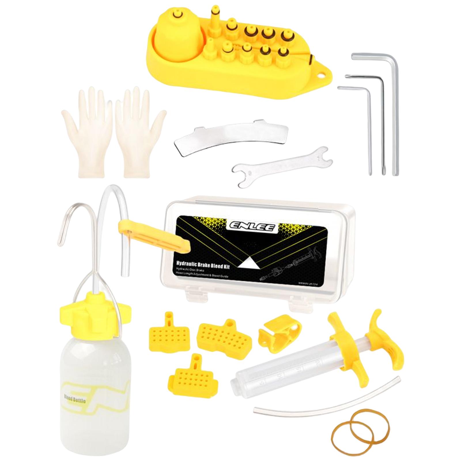 Ioensy - Kits De Purga De Aceite De Freno Hidráulico Jeringa De Sangrado De Bicicletas Botellas Cabeza De Nailon