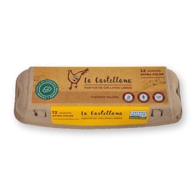 Huevos Grande Color Gallinas Libres 12 Un 12 Un Castellana