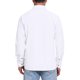 thumbnail image 3 of INSPIRE CHIC Camisa de Vestir de Manga Larga con Botones de Color Sólido para Hombre, Regreso a Clases, L, Blanco, 3 of 5