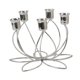 thumbnail image 5 of Candelabro De Metal Con Adorno Para Baño, Hotel, Acción De Gracias, Para 5 Velas, Color Plateado, 5 of 5