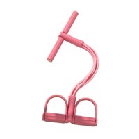 Magideal - Banda Elástica De Resistencia Para Pedales, Cuerda De Tensión Multifunción Para Yoga, Banda Elástica Para Ejercicios De Abdominales, Para Cintura, Brazos Y Piernas. Rosa