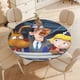 thumbnail image 4 of Inspector Gadget-theme Fitted Round Tablecloths Elastic Edged Table Covers Waterproof Table Cloth for Kitchen Holiday Party Tables Decor 120cm, 4 of 6