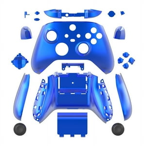 Kit De Reemplazo De Carcasa Electrochapada Aaronmei Para Controlador Xbox Series X/S Azul Brillante