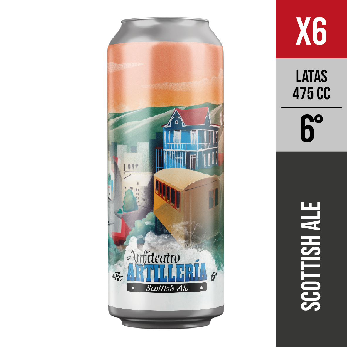Anfiteatro - Pack X6 Artillería, 6° (Scottish Ale) - Cerveza